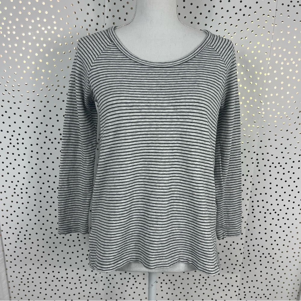 James Perse Striped Pullover